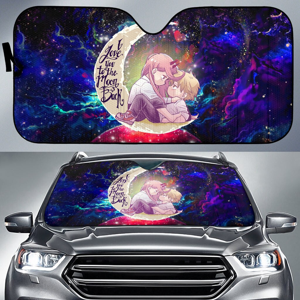 Power and Kobeni Accordion Sunshade Kobeni Higashiyama Car Sunshade Custom Chainsaw Man Anime, everythinganimee