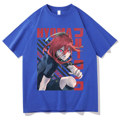 Japanese Men's Streetwear Anime Blue Lock Chigiri Hyoma Print Tshirt Man Woman Harajuku Manga Cartoon T-shirt Male Black T Shirt