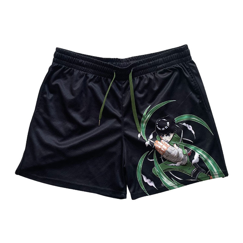 Anime Sports Shorts Men Women Classic GYM Workout Mesh Shorts One Layer Running Shorts Fashion Design Swimming Fitness Shorts, everything animee