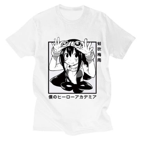 My Hero Academia T Shirt Japanese Anime Himiko Toga Graphic T-shirt Kawaii Cartoon Tshirt Streetwear Summer Cotton Short Sleeve, everythinganimee