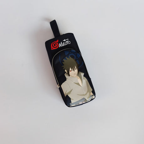 New Anime naruto Uzumaki Uchiha Sasuke figure Cosplay Pencil Case Stationery Box Students School Pen Pouch Bags Gifts, everythinganimee