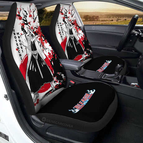 Yoruichi Shihouin Car Seat Covers Japan Style Anime Bleach Car Interior Accessories,2 PCS Universal Front Seat Protective Cover, everythinganimee