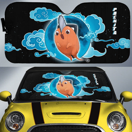 Power and Kobeni Accordion Sunshade Kobeni Higashiyama Car Sunshade Custom Chainsaw Man Anime, everythinganimee