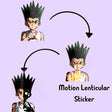 Gon Refrigerator Sticker Hunter X Hunter Anime Motion Sticker Peeker Sticker Waterproof Decals for Cars,Laptop,Suitcase,Etc Gift, everythinganimee