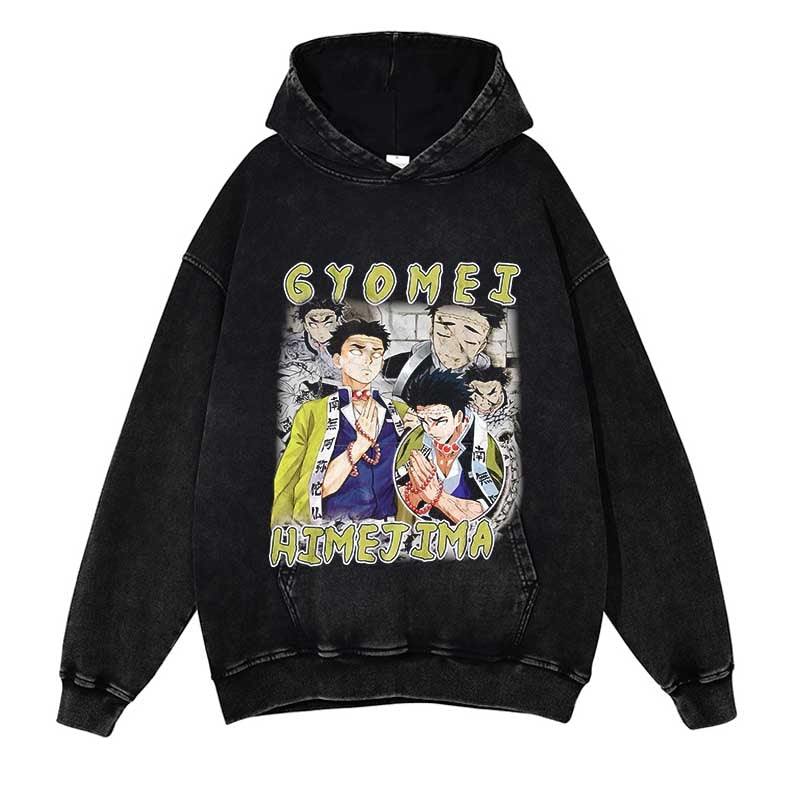 2023 Punk Gothic Oversize Pullover Y2K Streetwear Japanese Cartoon Print Hooded Sweatshirts Harajuku Vintage Graphic Hoodie, everythinganimee