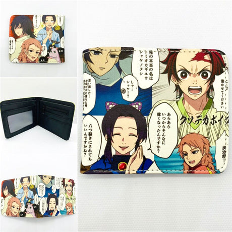 Anime Cartoon Demon Slayer Uzui Tengen Agatsuma Zenitsu Tokitou Muichirou Tomioka Giyuu Kamado Tanjirou Wallet Purse Wallets, everythinganimee