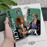 Anime Bleach 4 different styles of Ichigo Phone Case For Samsung Galaxy S22 S21 S20 Ultra Plus FE S10 S9 S10E Note 20 ultra 10 9 Plus Cover Hand Strap, everythinganimee