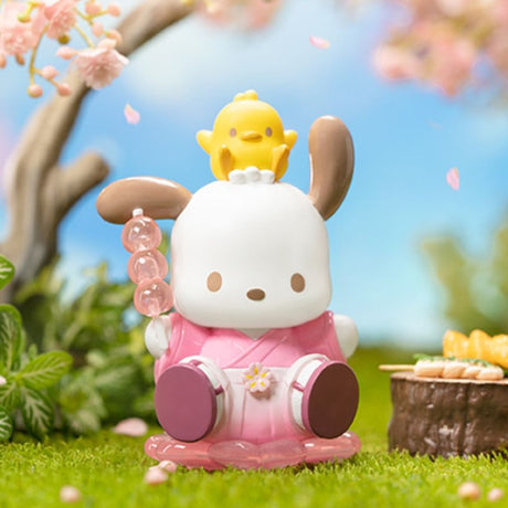 Genuine Sanrio Figure Blossom And Wagashi Series Pompompurin Mymelody Kuromi Cinnamoroll Action Figurines Model Dolls Kids Toy, everythinganimee