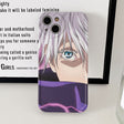 phone case featuring your favorite Jujutsu Kaisen characters, such as Yuji Itadori, Fushiguro Megumi on it. The case is compatible with iPhone 14, 13, 12, 11 Pro, X, Xs Max and XR.