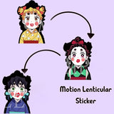 Tanjirou/Zenitsu/Inosuke Motion Suitcase Sticker Demon Slayer Lenticular Waterproof Decals for Cars,Laptop,Refrigerator,Etc Gift, everythinganimee