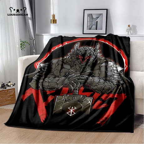 Calssic Comics Berserk Anime Throw Blanket Berserk Soft Flannel Thin Blankets for Bed Sofa Cover Bedspread Home Decor, everythinganimee