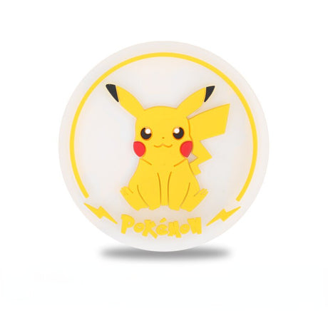 Pokemon Japanese anime cartoon Pikachu cup slot pad non-slip pvc printed doll cute car ornaments children's toy gift, everythinganimee