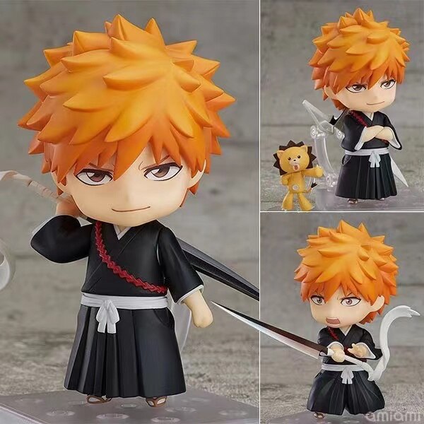 Bleach Cute Ichigo Kurosaki Anime Figures Children Toys Model Juguetes Action Figure Manga Collector Kids Doll PVC 10cm, everythinganimee