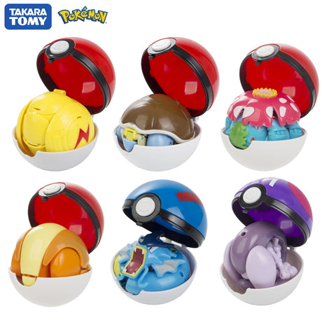 Pokemon ball Toy Gift box Poke Ball Set Deformable Charizard Action Figure PVC Model Kids Pokemon Gift, everythinganimee