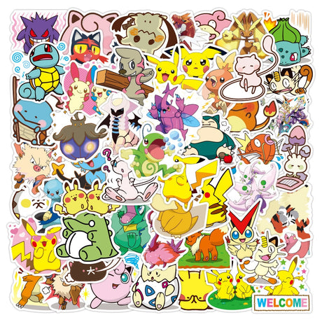 Take your favourite Pokemon around everywhere with our Pokemon Sticker |  If you are looking for Pokemon Merch, We have it all! | check out all our Anime Merch now!