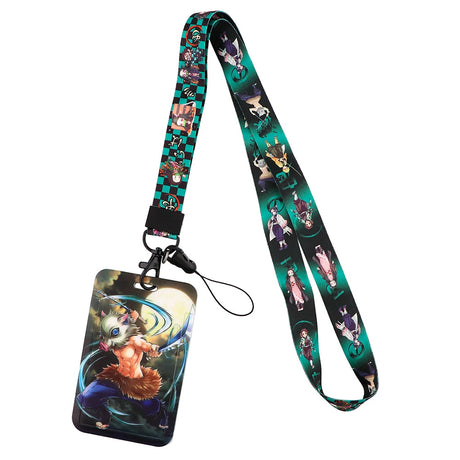 New Anime Demon Slayer Lanyards for Key Neck Strap For Card Badge Gym Key Chain Lanyard Key Holder DIY Hang Rope Keychain