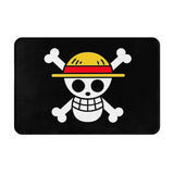 One Piece Hot Anime Bath Mat Skull Mask Doormat Living Room Carpet Balcony Rug Home Decor, everythinganimee