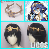 Layla Cosplay Wig Game Genshin impact Cosplay Layla Genshin Wig Long Curly Hair Blue Gradient Heat Resistant Hair Wigs + Wig Cap