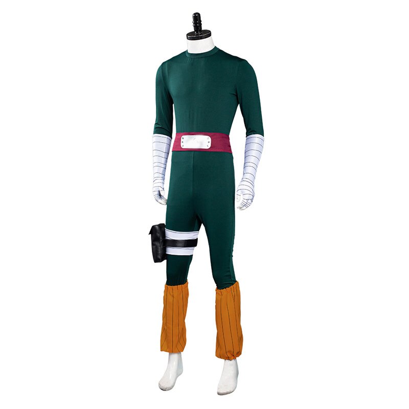 Naruto Rock Lee Cosplay Costume Jumpsuit Outfits Halloween Carnival Suit, everythinganimee