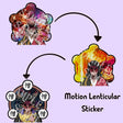 Demon Slayer Hantengu Zohakuten Motion Sticker Anime Lenticular Waterproof Decals for Car,Suitcase,Laptop,Refrigerator,Etc. Gift, everythinganimee