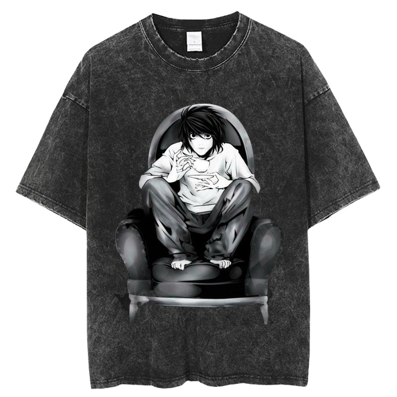 Offers Vintage Death Note Anime T-Shirt Faded Naturally Distressed