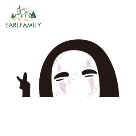 13cm x 7.6cm for No Face Spirited Away Peeker Car Stickers Anime Laptop Surfboard Motorcycle Decal Windows Campervan, everythinganimee