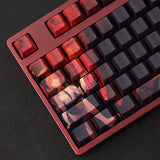 Chainsaw Man theme anime keycap transparent PBT material Cherry Profile suitable for mechanical keyboard cap, everythinganimee