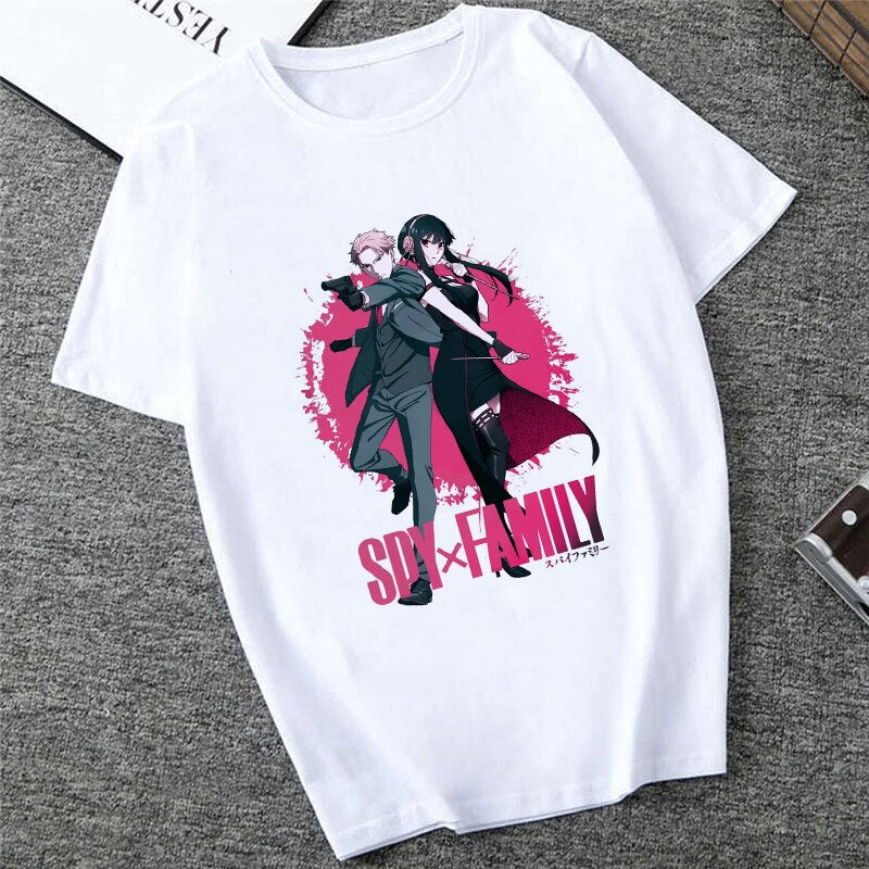 Unisex Spy X Family Tshirt Men Kawaii Cartoon Anya Tee Shirt Tops Japanese Anime T-shirt Harajuku Graphic T Shirt Female 90s, everythinganimee