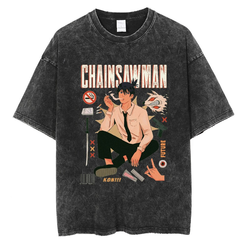 Retro Aki Chainsaw man Shirt