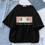 Spy X Family Forger Family Art Anime Women T Shirt Breathable Street T-Shirt Casual Harajuku Tee Tops Summer Street Short Sleeve