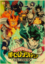 Hero Academia Retro Posters (A4)