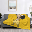 Captain Usopp Cartoon Blankets Flannel Printed One Piece Portable Super Soft Throw Blanket for Home Car Rug Piece, everythinganimee