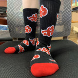 Naruto Red Cloud Socks