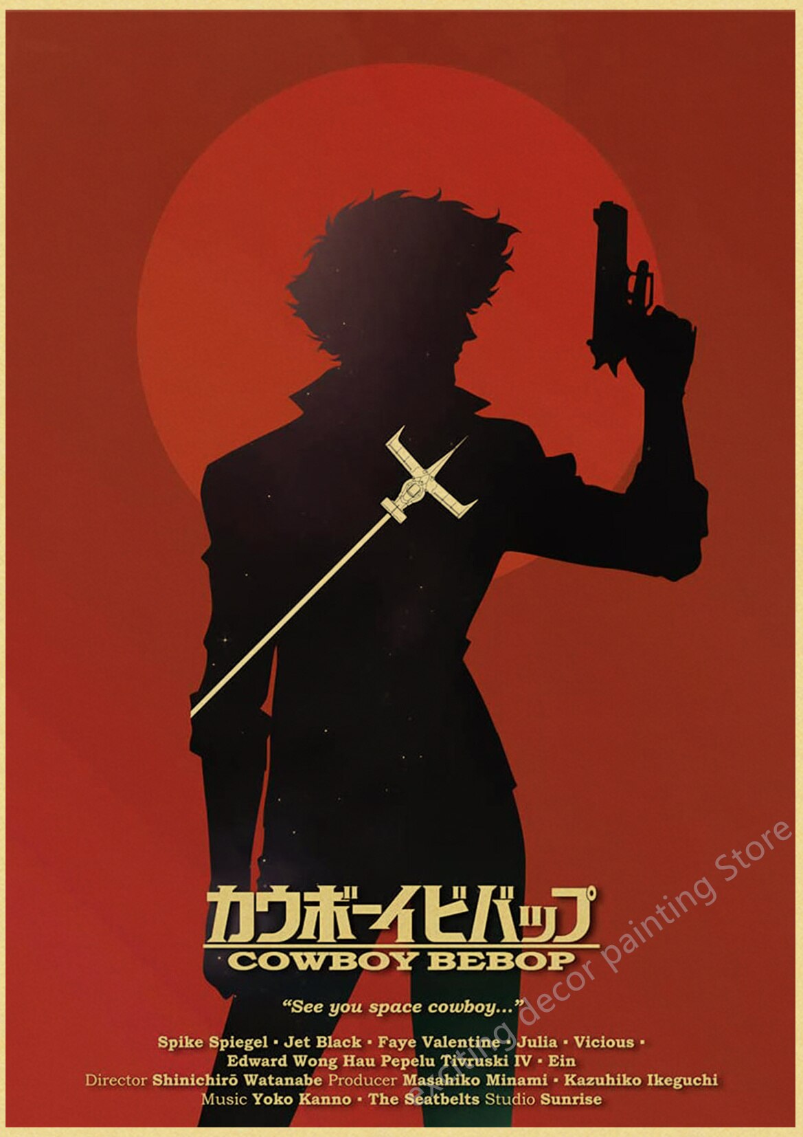 Cowboy Bebop Retro Posters (A4)