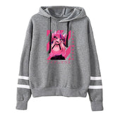 Ironmouse VTuber Hololive Unisex Pocketless Parallel Bars Sleeve Sweatshirt Women Men Hoodie Harajuku Streetwear Anime Clothes, everythinganimee