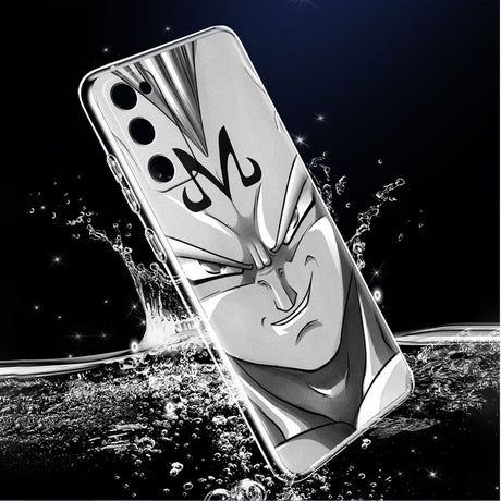 Dragon ball z black and white Soft Case For Samsung Galaxy S22 S20 S21 S10 S9 S8 Plus FE Note 20 Ultra 10 Lite 9 Luxury Cover Coque Comics Line Sketch, everythinganimee