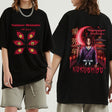 Anime T-Shirt Demon Slayer Kokushibo O-Neck Short Sleeves Casual Loose Man Woman Harajuku Hip Hop Streetwear, eveythinganimee