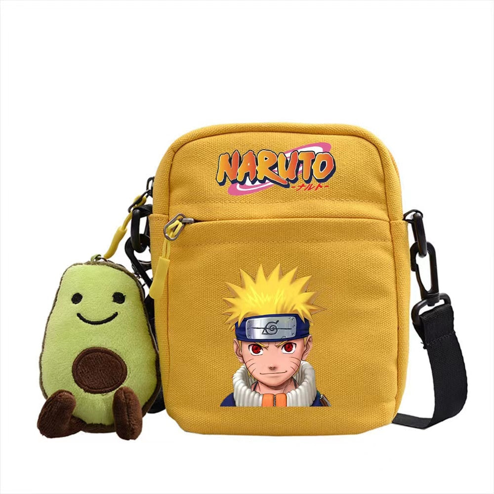 Hot Naruto Anime Figure Print Small Square Bag Children Shoulder Diagonal Bags Men Women's Backpack Christmas Gifts, everythinganimee