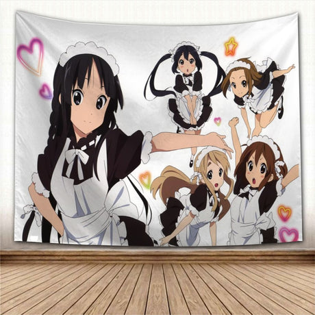 Anime Wall Hanging Tapestry Japan Kawaii New K-ON! Home Party Decorative Cartoon Game Photo Background Cloth Table, everything animee