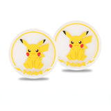 Pokemon Japanese anime cartoon Pikachu cup slot pad non-slip pvc printed doll cute car ornaments children's toy gift, everythinganimee