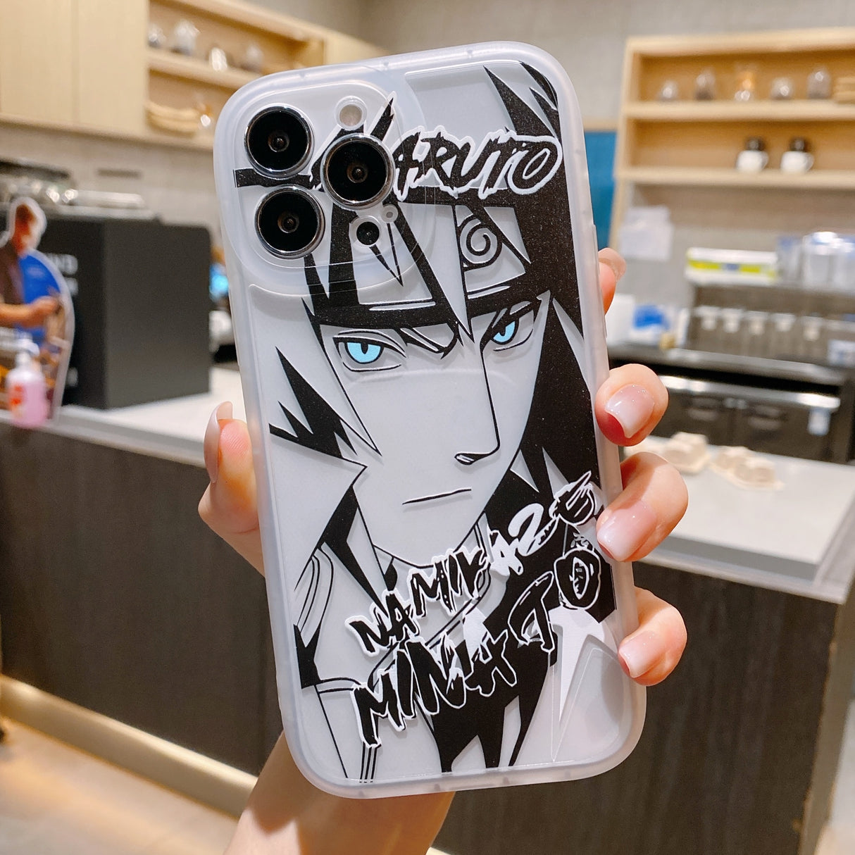 Naruto Phone Case for iPhone 13, 12, 11, 14 Pro Max, Plus, X, XR. Featuring the iconic Uchiha Sasuke and Kakashi characters, this soft silicone cover not only provides protection for your phone but also showcases your love for the iconic anime series. Perfect for any Naruto fan or as a gift for the anime enthusiast in your life