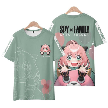 Get the latest 2023 trending Sweet Harajuku Spy X Family 3D Printed T-Shirt in various colors and sizes for Men and Women. Stand out in style with the popular anime kawaii girl Anya Forger design. Shop now!