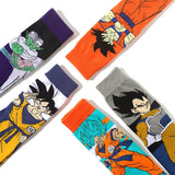 Dragon Ball Son Goku Anime Socks Men Cartoon Hip Hop Print Skateboard Socks Personality Casual Cotton Long Sock Breathable Sock