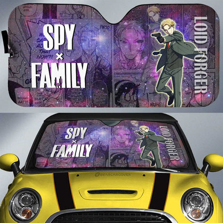 Spy X Family Loid Yor And Anya Hot Anime Car Auto Sunshades, everythinganimee