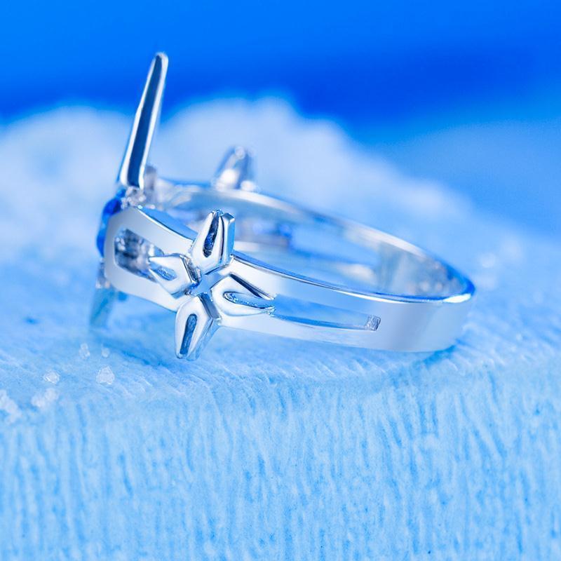 Anime Bleach Hitsugaya Toushirou Daiguren Hyourinmaru Rings Cosplay Props Jewelry Accessory Unisex Ring Adjustable Gift, everything animee