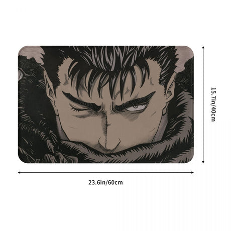 Berserk Guts Griffith Behelit Manga Non-slip Doormat Bath Mat Kentaro Miura Cool Hallway Carpet Welcome Rug Bedroom Decorative, everythinganimee