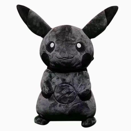 Pokemon X Fragment 30CM Anime Character Dark Pikachu Doll Kawaii Pop Doll Black Pikachu Pillow Birthday Gift Female, everythinganimee