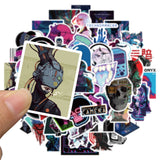 10/50PCS Harajuku Cyberpunk Y2K Toy Sticker Cybernetic Cool Graffiti Kids Car Phone Laptop Motorcycle Helmet Cup Decal Stickers, everythinganimee