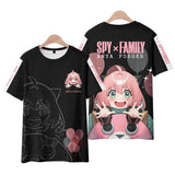 Get the latest 2023 trending Sweet Harajuku Spy X Family 3D Printed T-Shirt in various colors and sizes for Men and Women. Stand out in style with the popular anime kawaii girl Anya Forger design. Shop now!