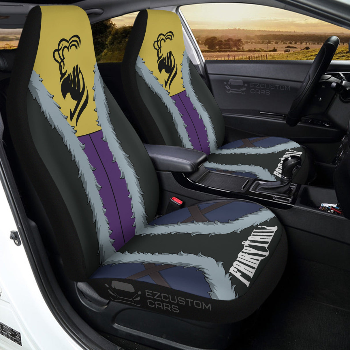 Anime Sexy Girl Mirajane Strauss Car Seat Covers Custom Fairy Tail Anime Gifts For Fans, everythinganimee